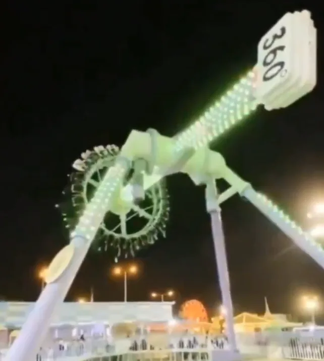 Cena chocante em parque na Arábia Saudita viraliza após acidente