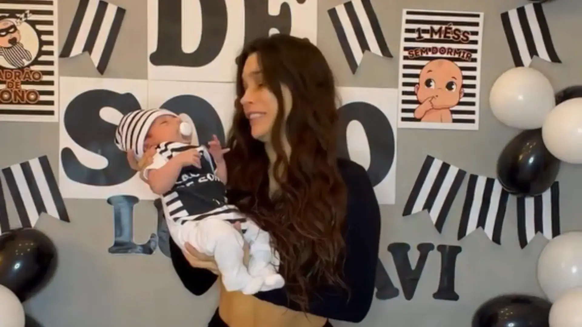 Raissa Barbosa escolhe tema inusitado para mêsversário do filho