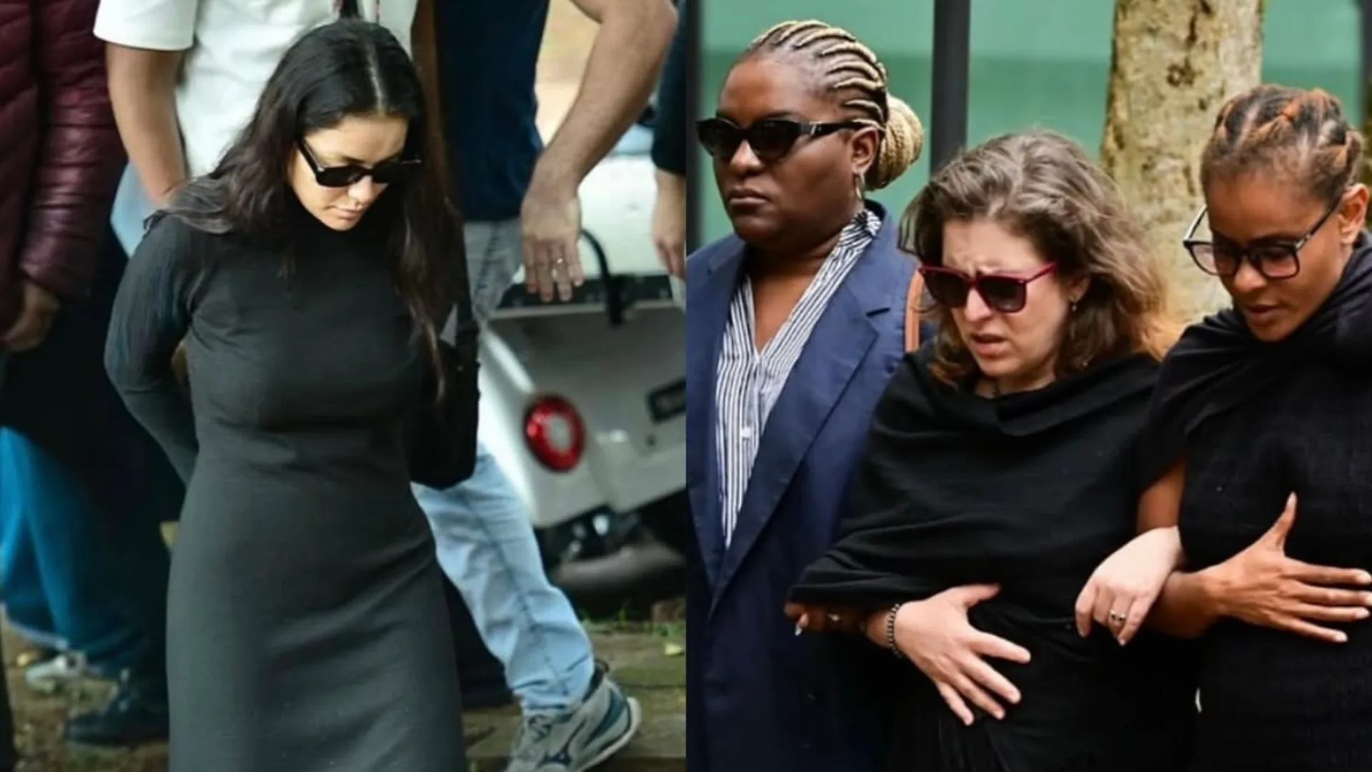 Li Martins se despede de JP Mantovani ao lado das ex-companheiras do Rouge