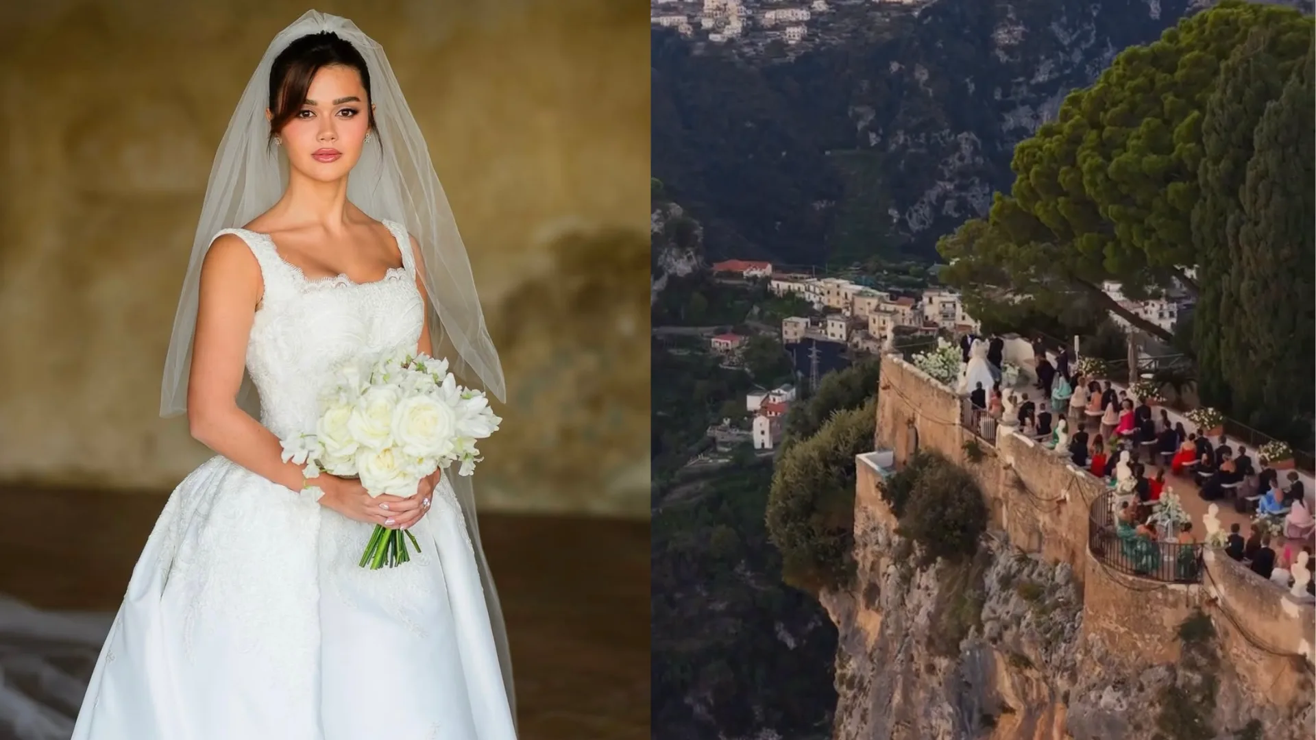 Casamento de Franciny Ehlke na Itália tem vista deslumbrante