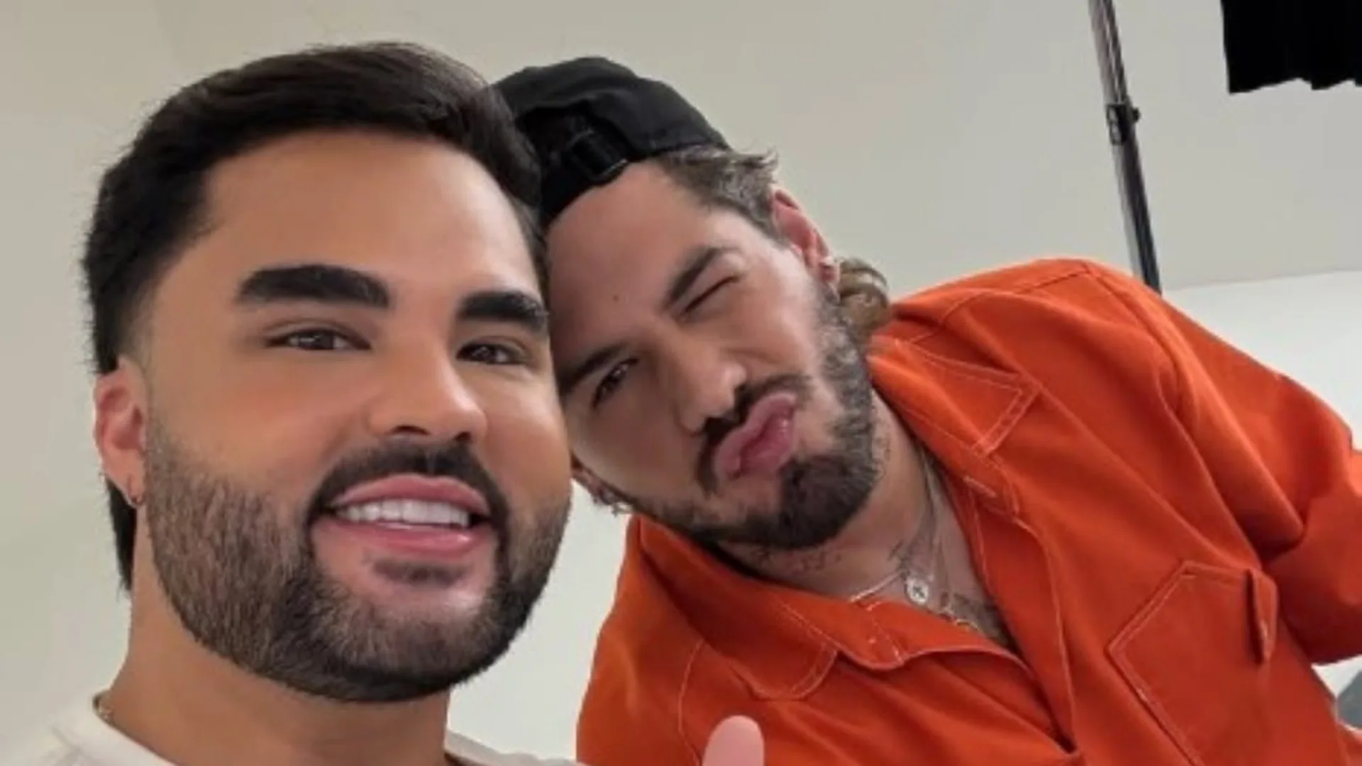 Lucas Guedez brinca sobre “guarda compartilhada” com Virginia e Zé Felipe