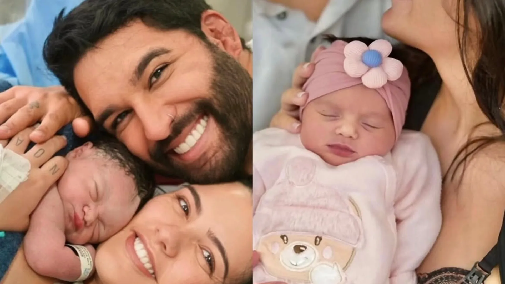 Lucas Lira e Sunaika Bruna anunciam nascimento da filha, Luna