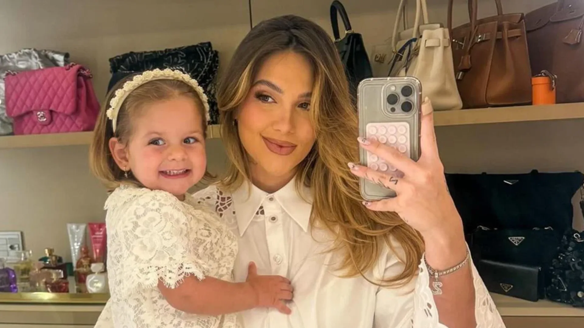 Virginia mostra spoilers da decoração da festa de Maria Flor