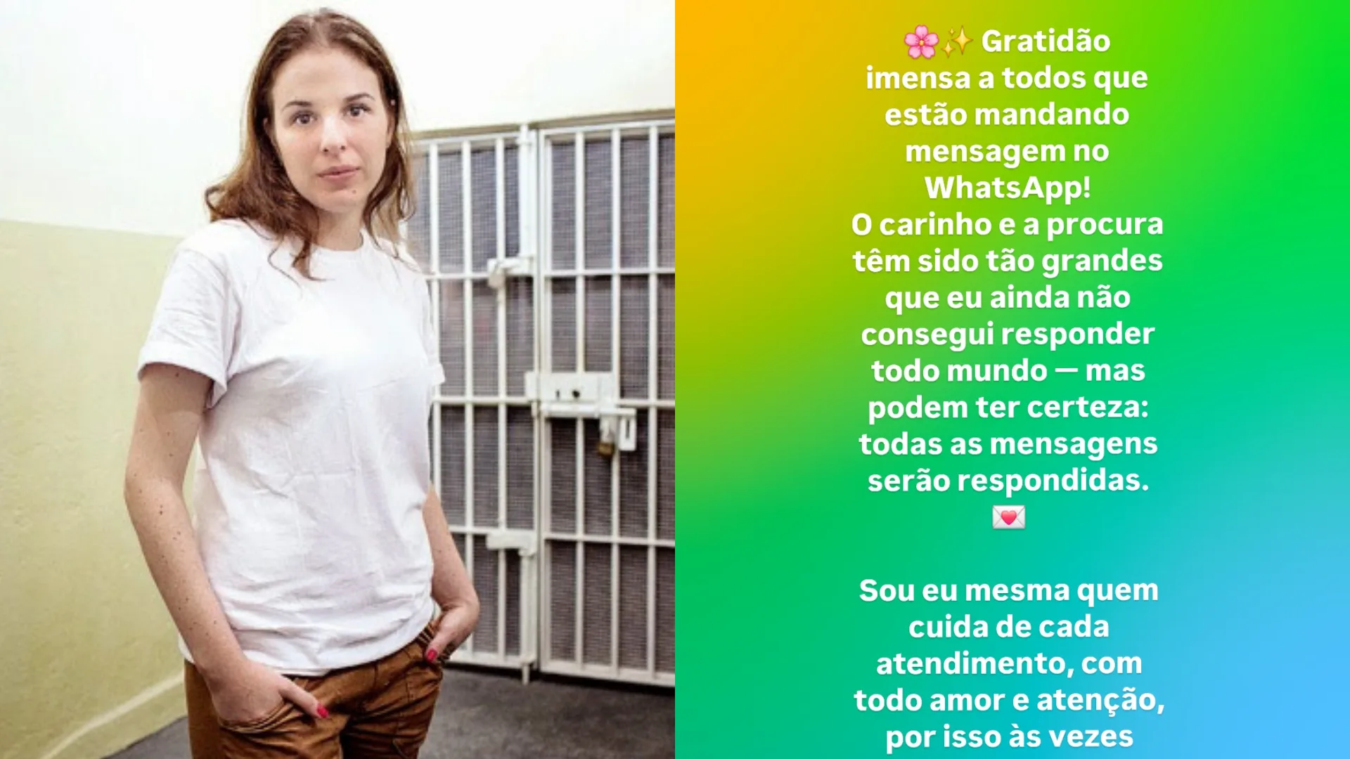 Suzane von Richthofen agradece sucesso de vendas em sua loja de sandálias