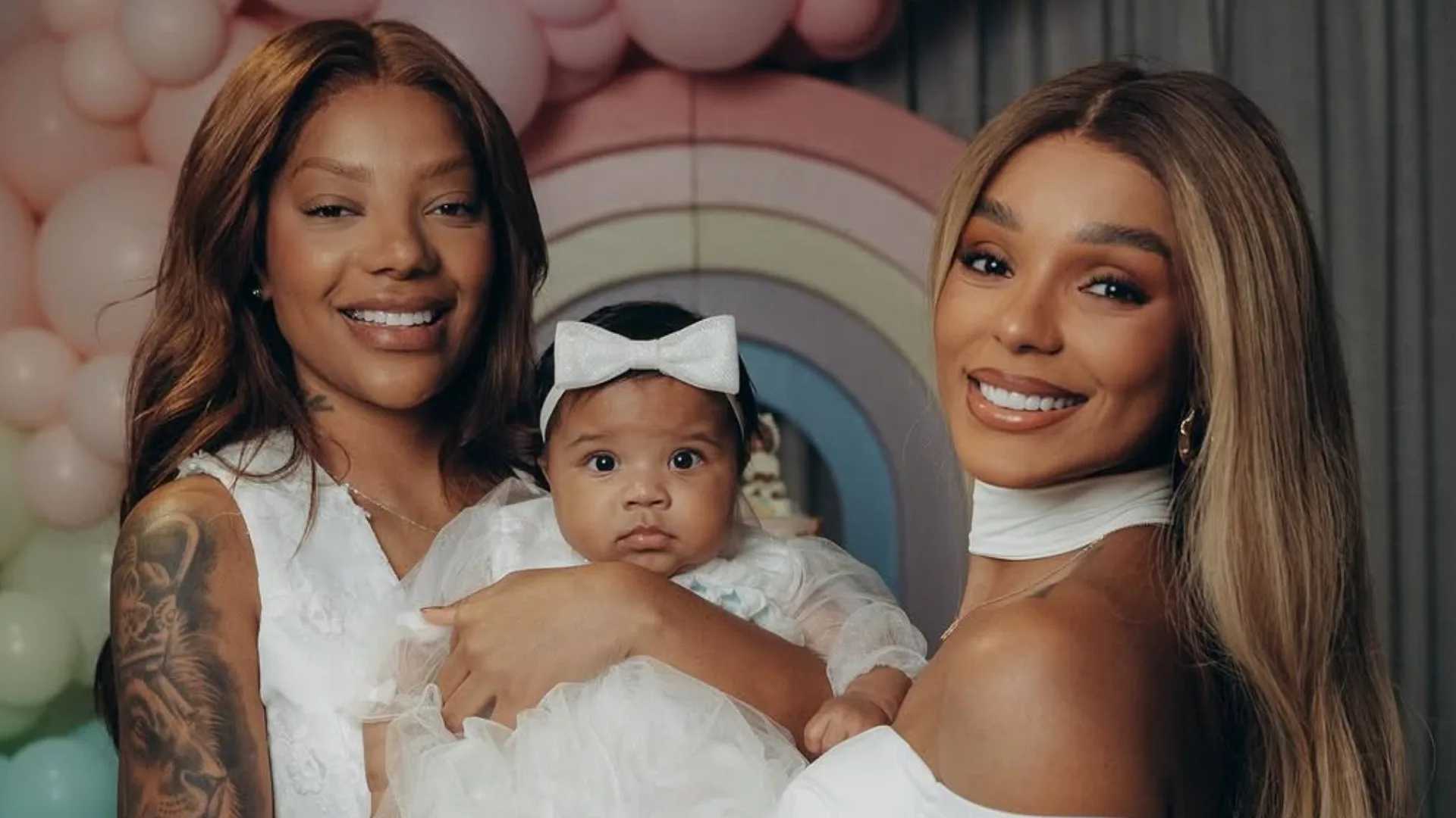 Ludmilla e Brunna Gonçalves celebram o mêsversário da filha Zuri