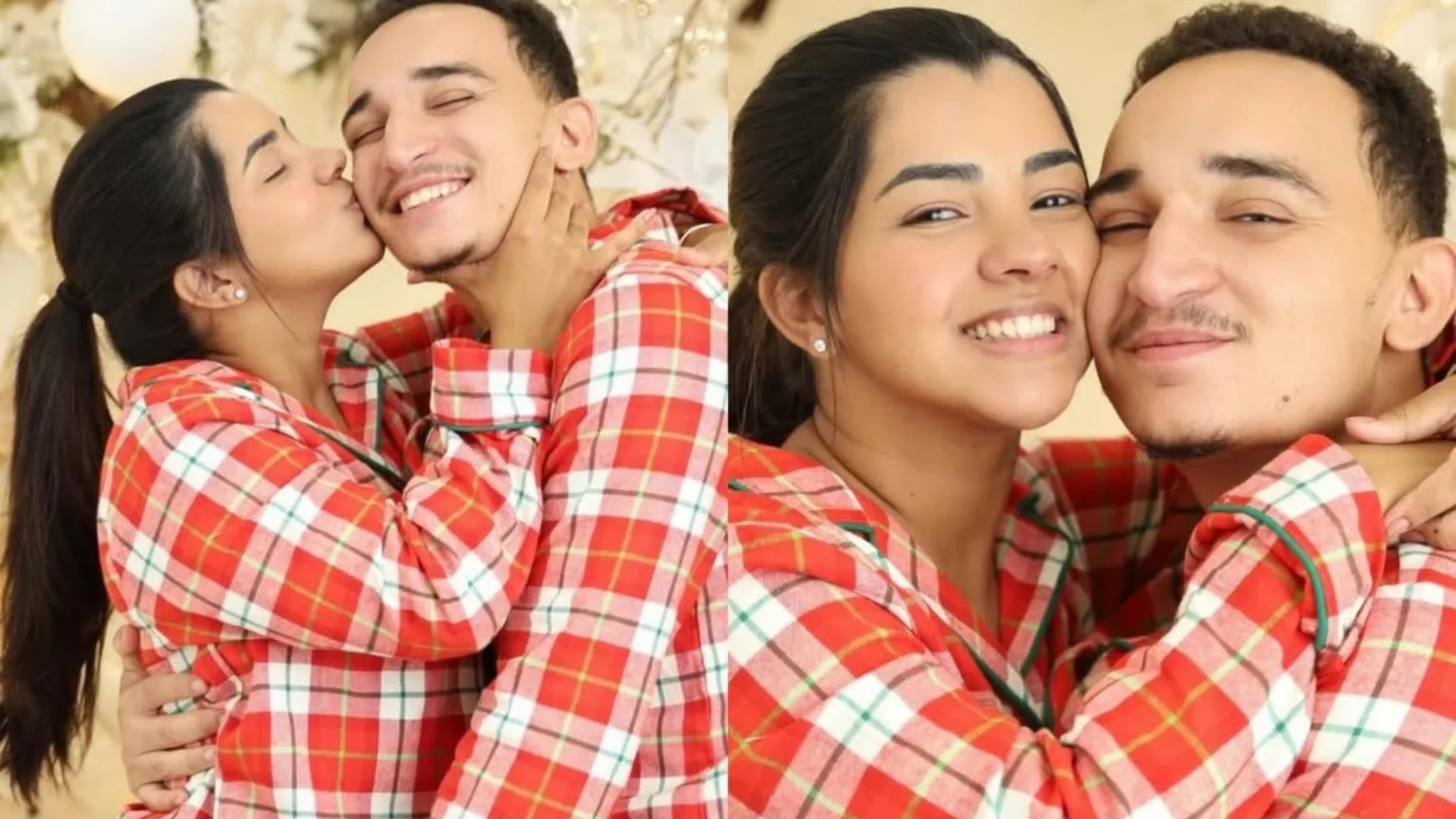 Ary Mirelle se declara para João Gomes em ensaio natalino: “Loucamente apaixonada por você”