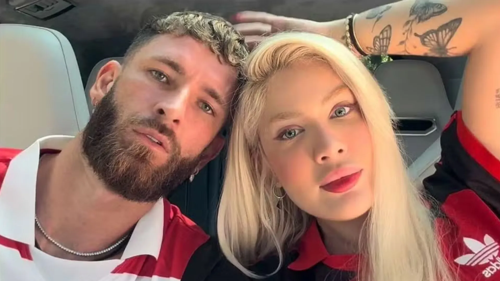 Léo Pereira se declara para Karoline Lima em festa e ganha beijão