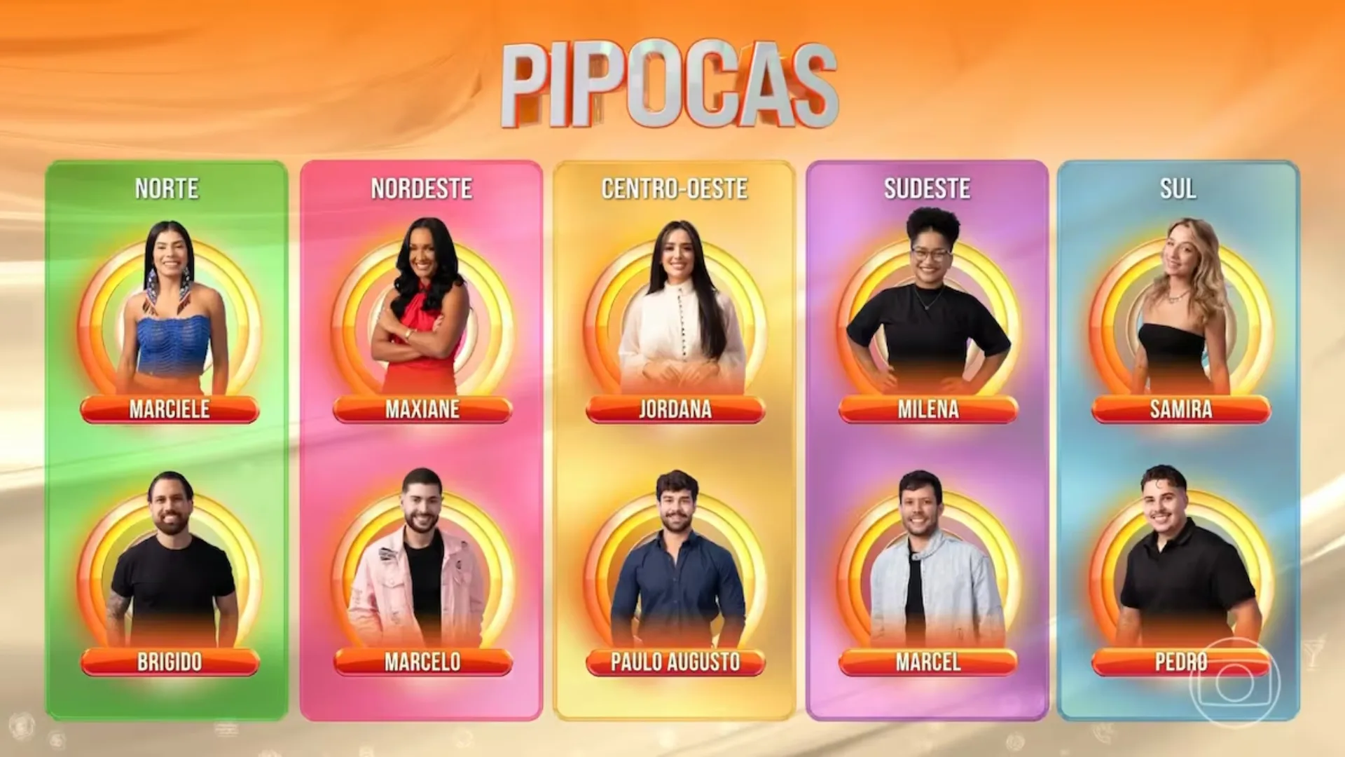 Confira os 10 Pipocas escolhidos para entrar na casa