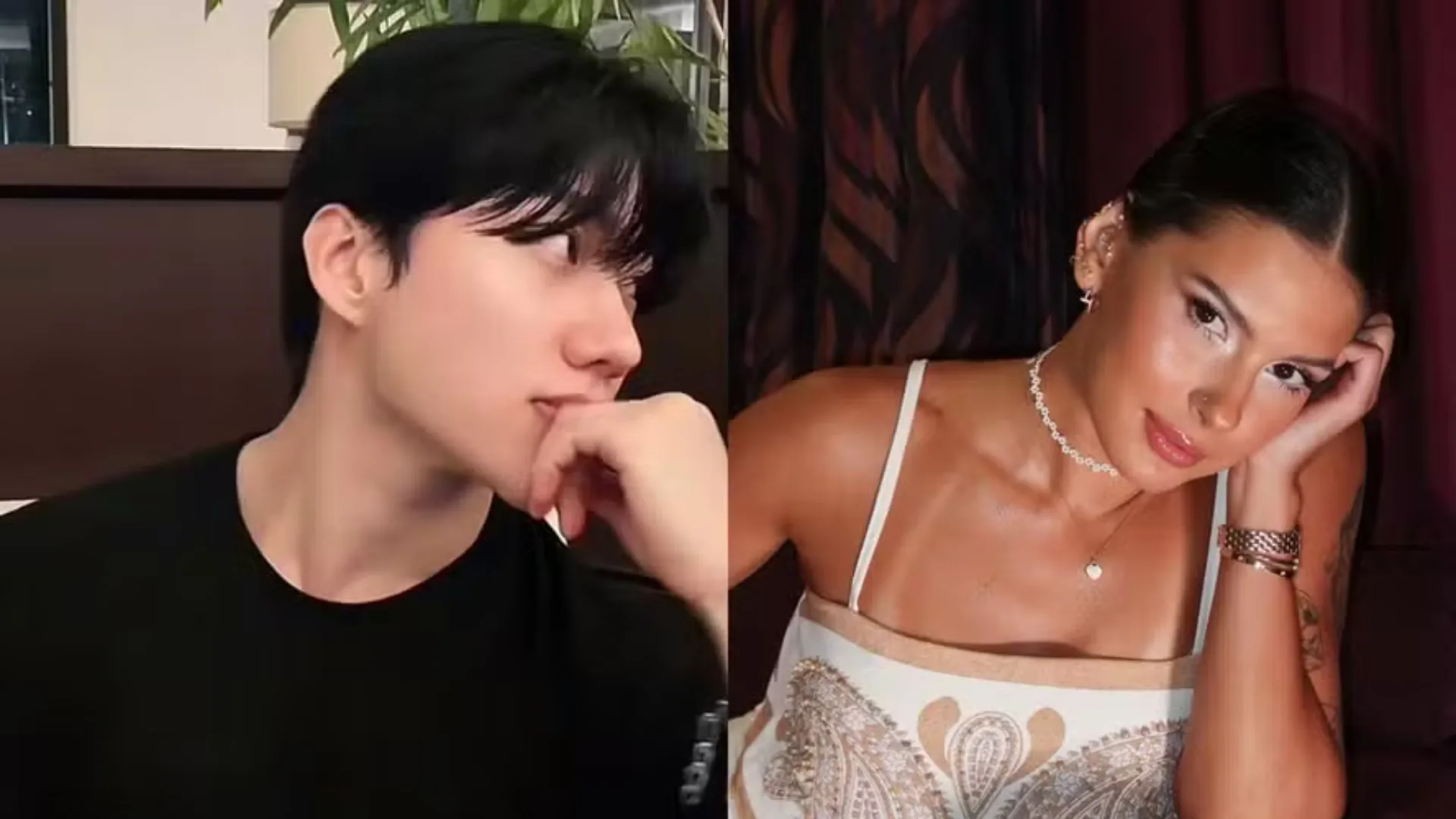 Cantada de influenciador coreano em Ana Castela provoca reação de Zé Felipe