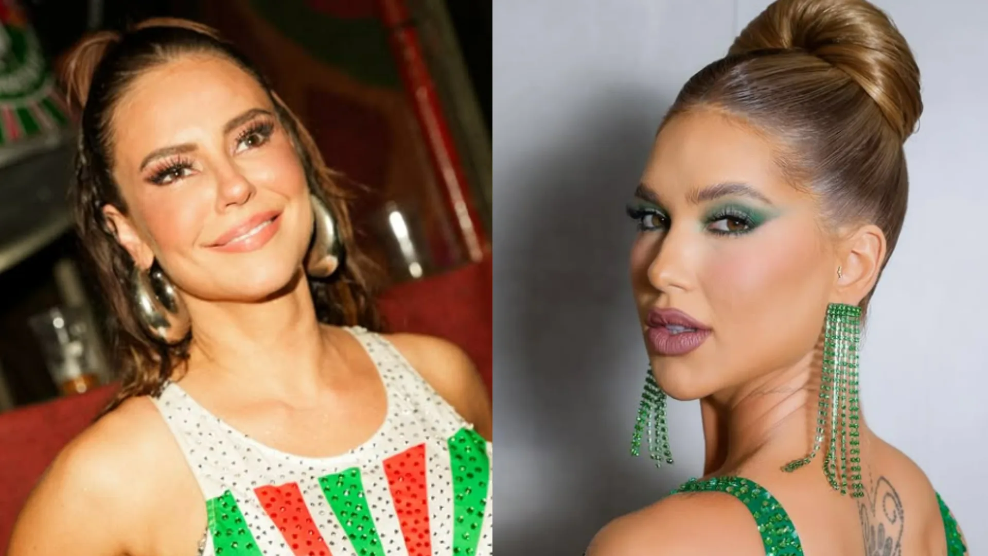 Paolla Oliveira e Virginia levantam a quadra da Grande Rio