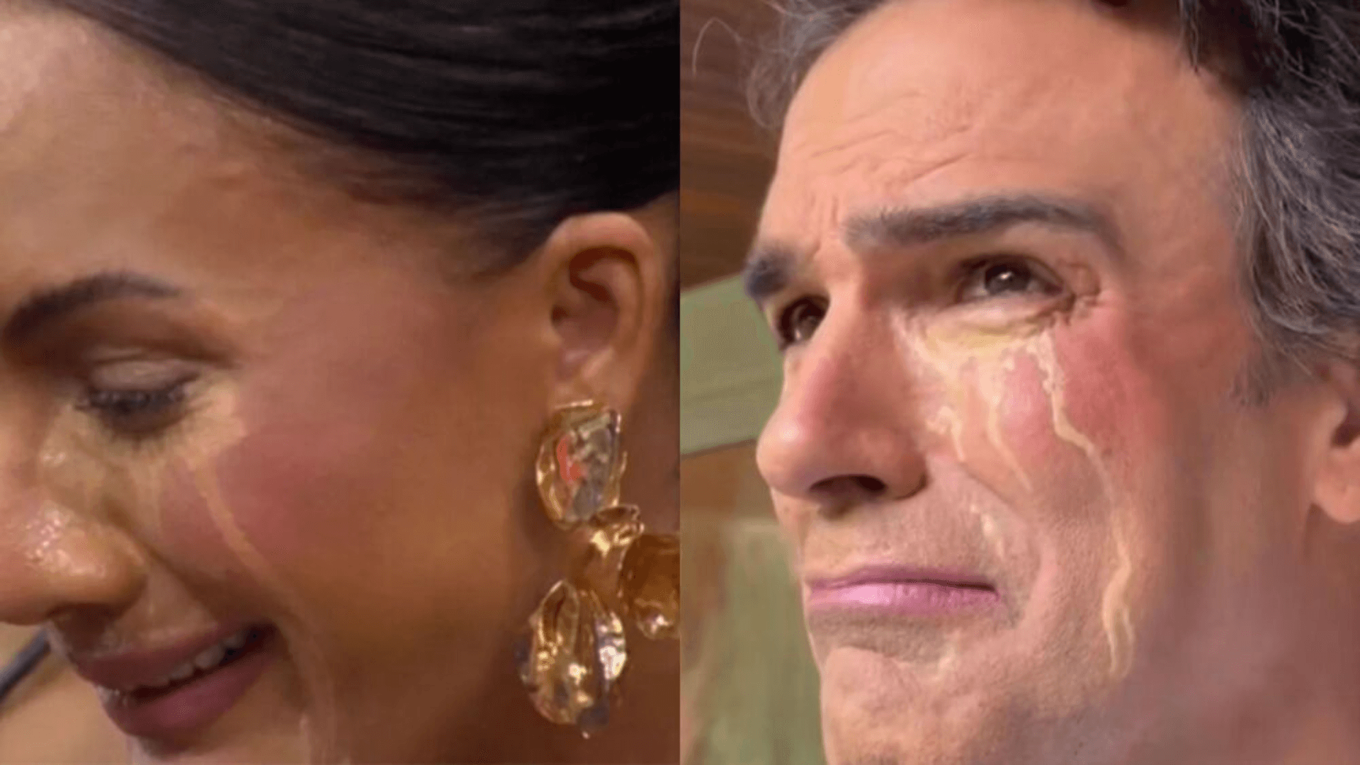 Tadeu Schmidt reproduz maquiagem de Maxiane após choro no BBB26