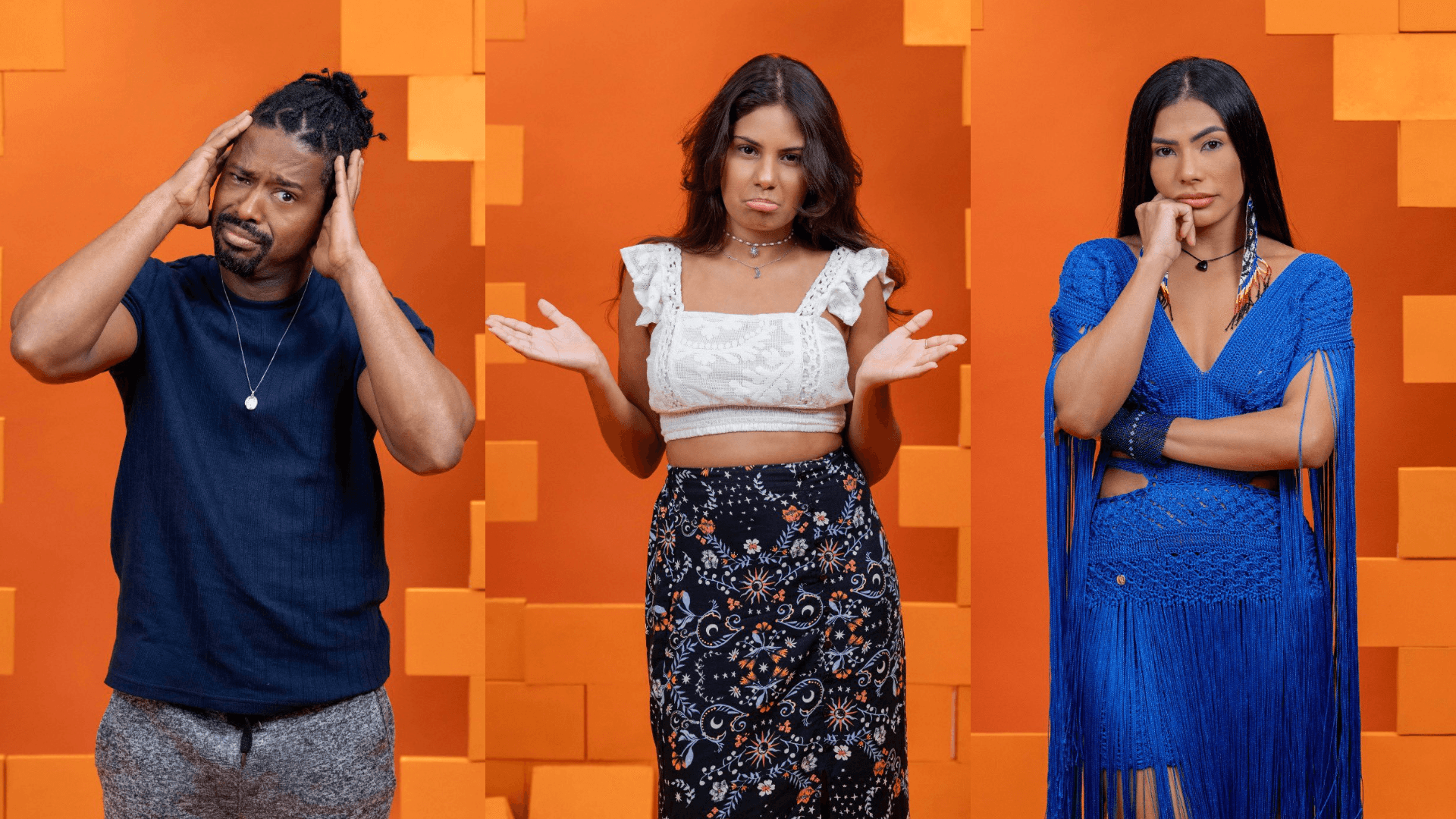 BBB 26: Boneco, Gabriela e Marciele estão no 15º paredão