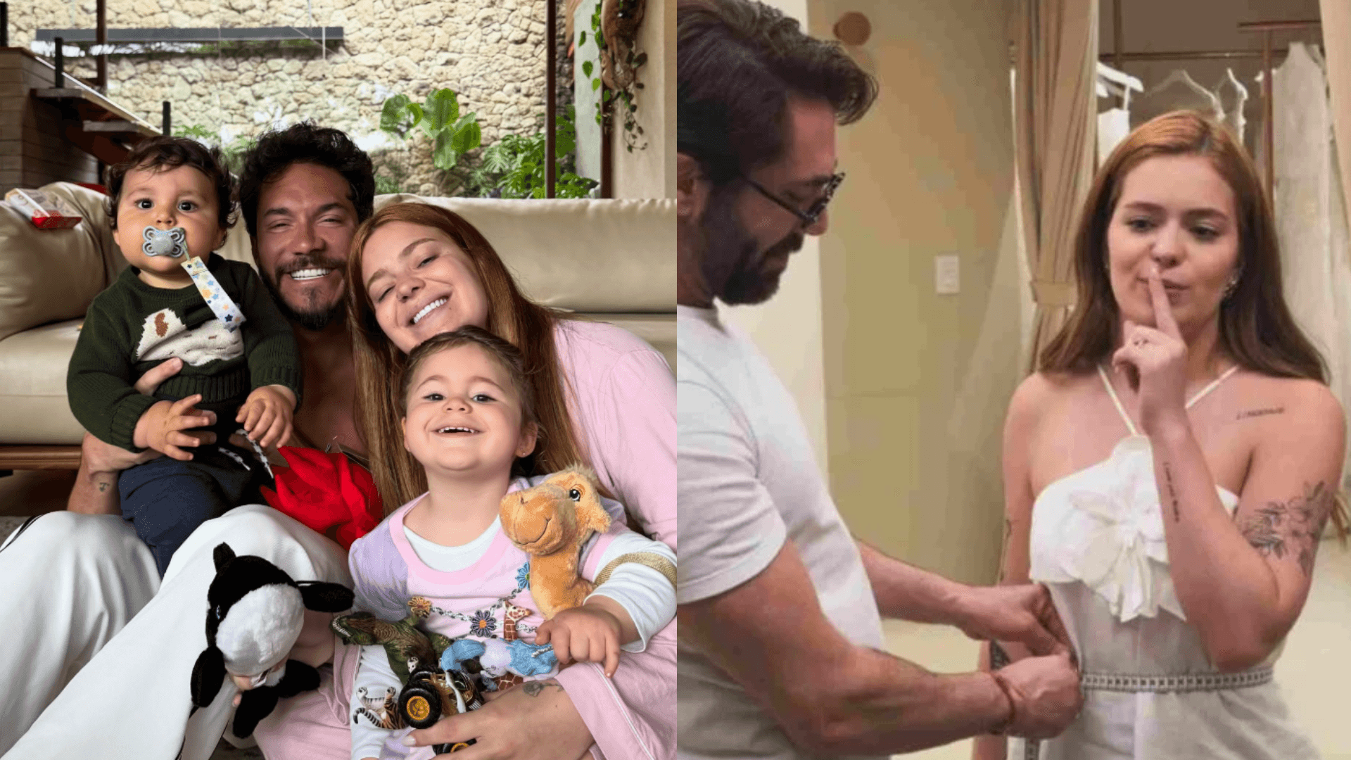 Lua escolhe vestido de noiva de Viih Tube e conta tudo para o pai