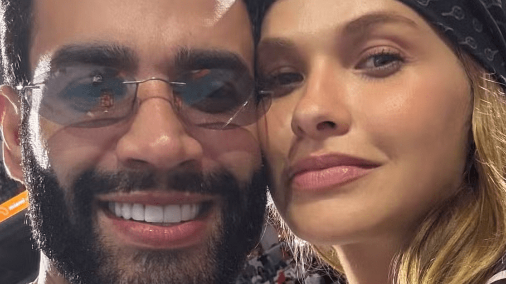 Gusttavo Lima posta foto sem camisa e Andressa Suita reage