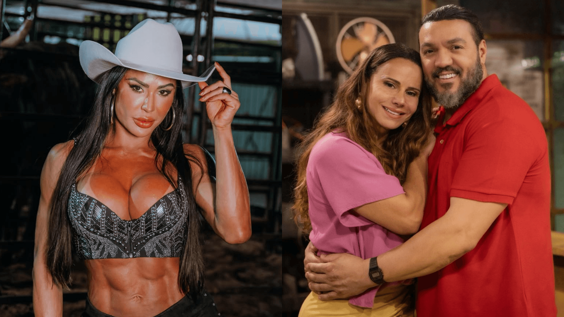 Gracyanne Barbosa revela se teve ciúmes de Belo ao vê-lo beijar Viviane Araújo em “Três Graças”