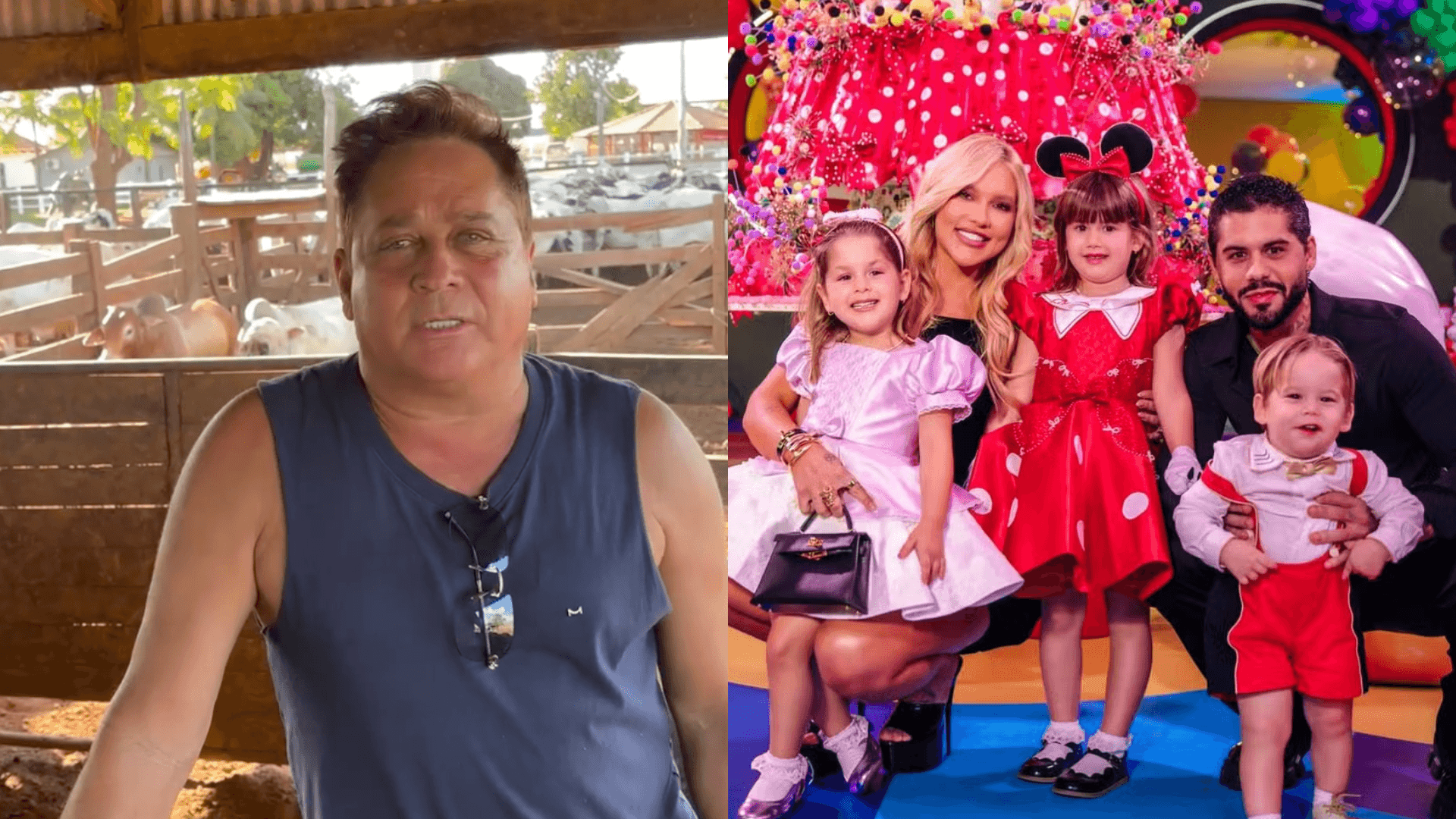Leonardo surge na fazenda após faltar à festa de Maria Alice