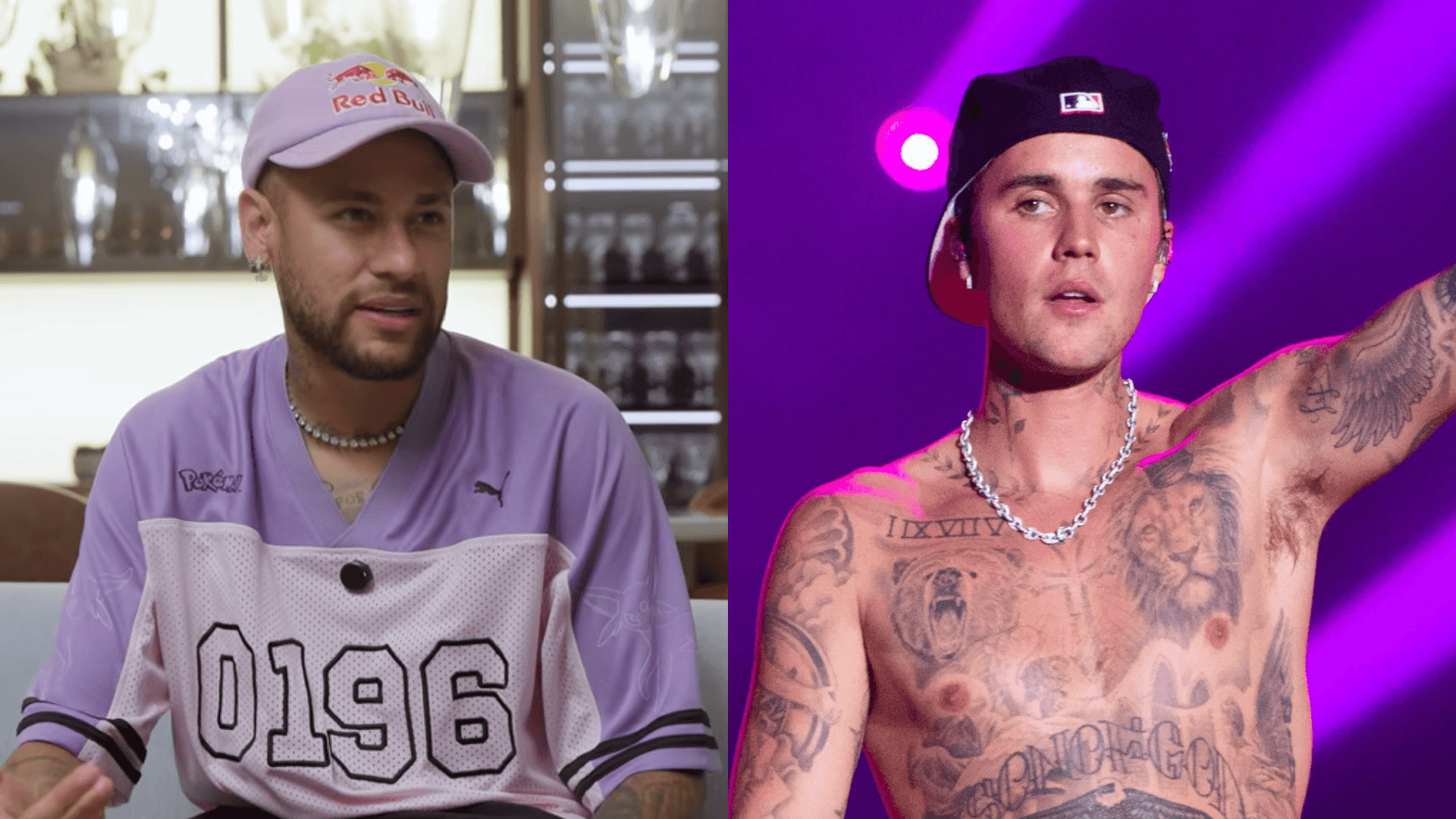 Neymar diverte relembrando episódio inusitado com Justin Bieber