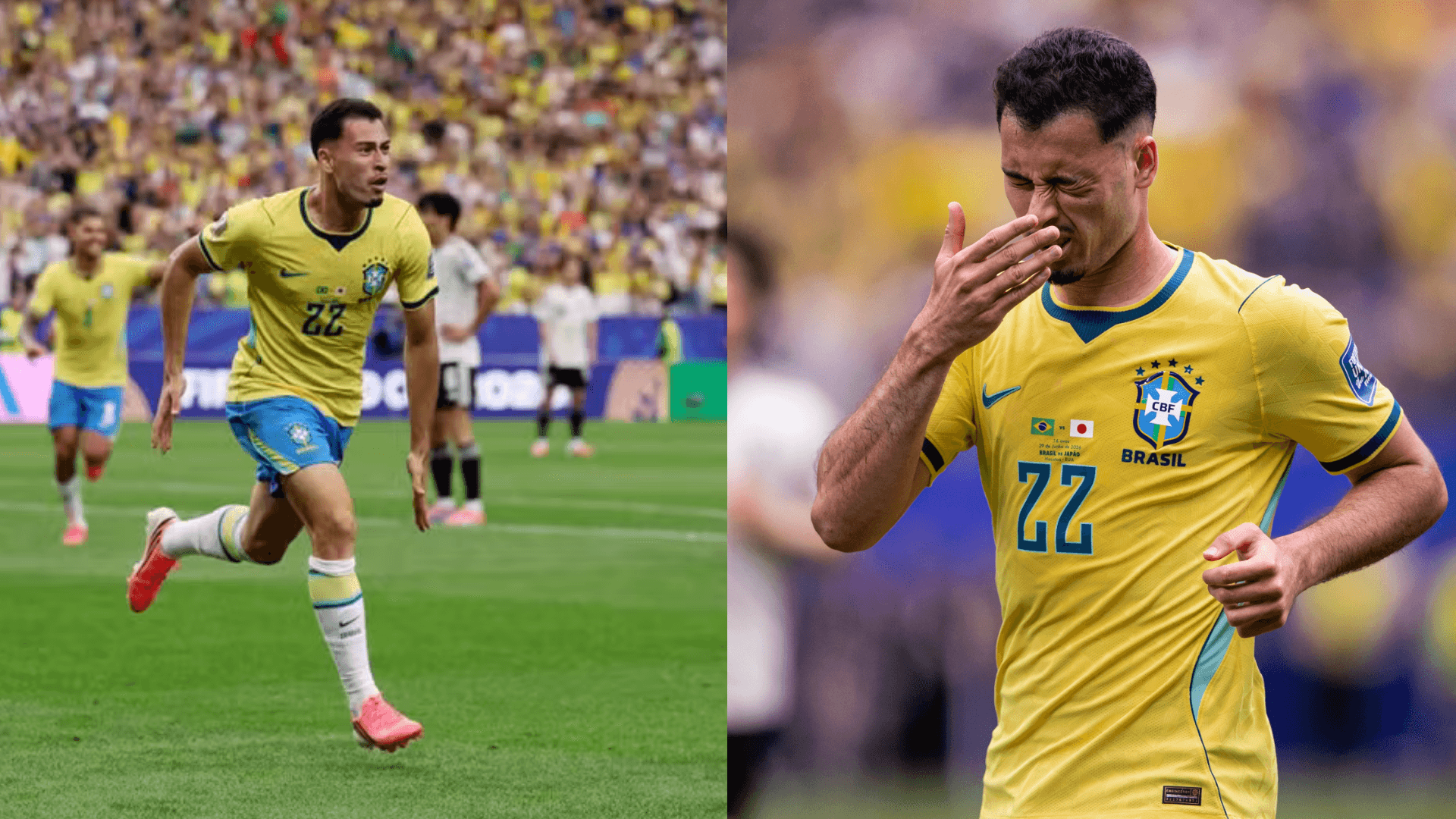 Martinelli celebra gol decisivo que colocou o Brasil nas oitavas final