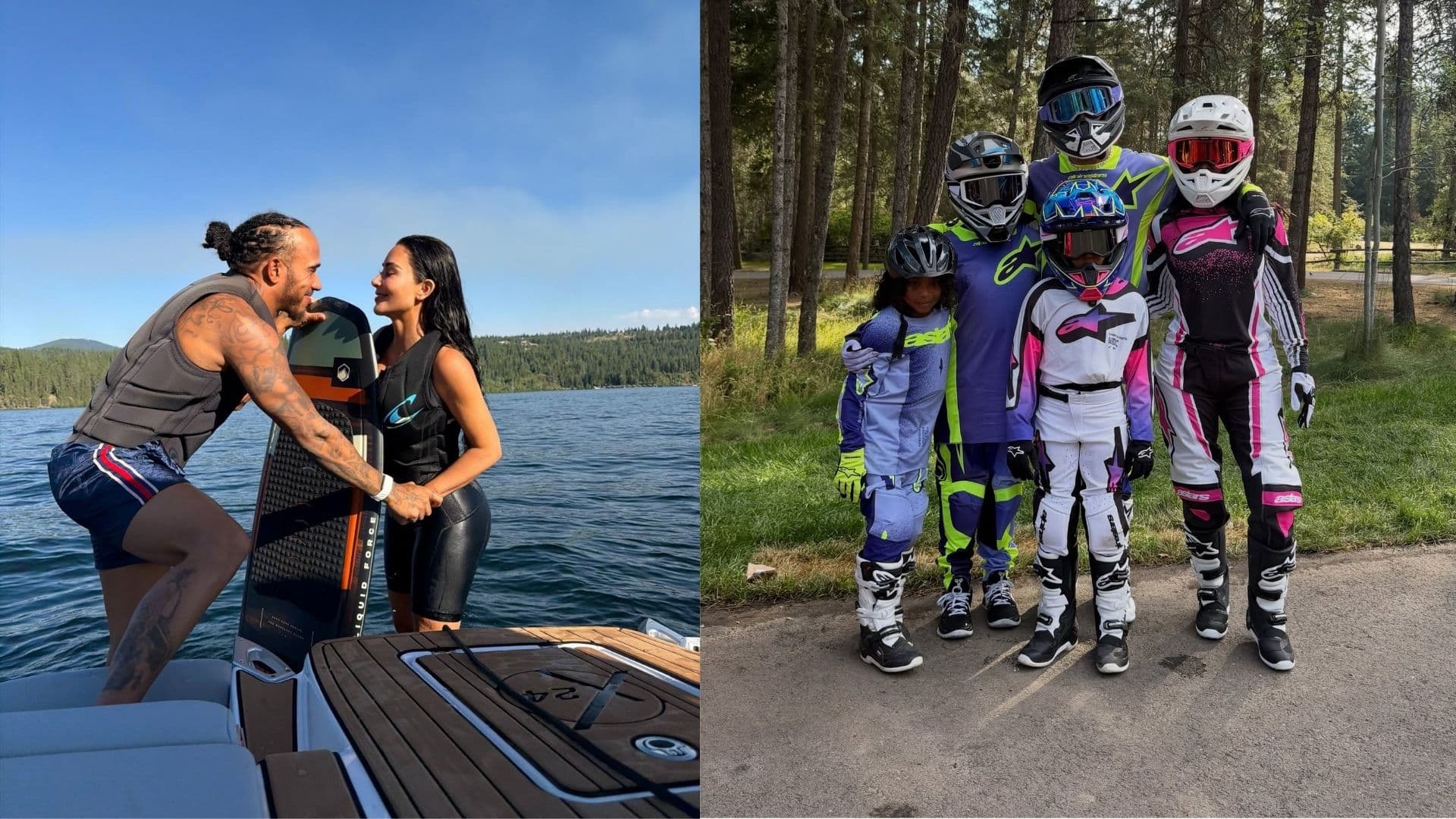 Apaixonados, Lewis Hamilton compartilha fotos com Kim Kardashian