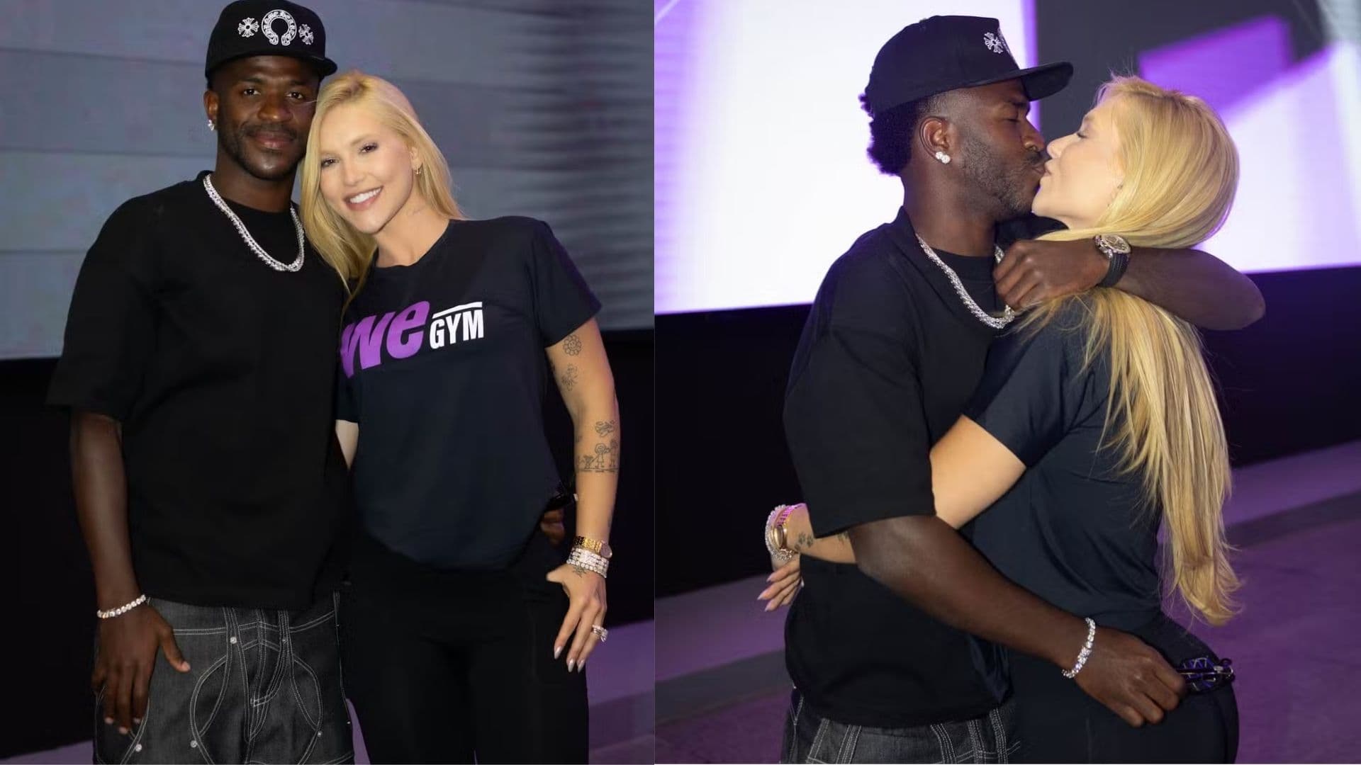 Mais juntos do que nunca! Vini Jr. e Virginia dão beijo durante evento