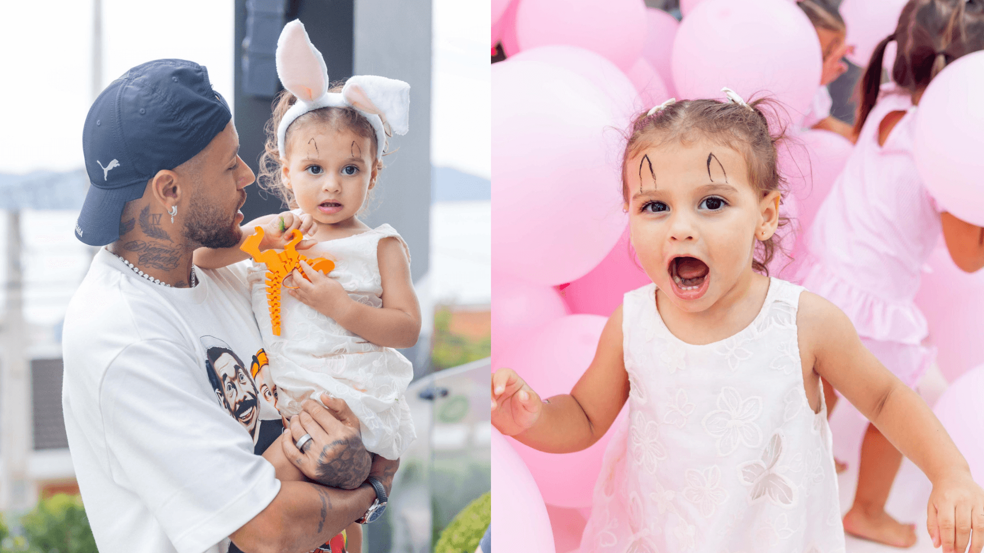 Neymar homenageia Helena no aniversário de 2 anos: “Sempre vou fazer o possível pra te fazer feliz”