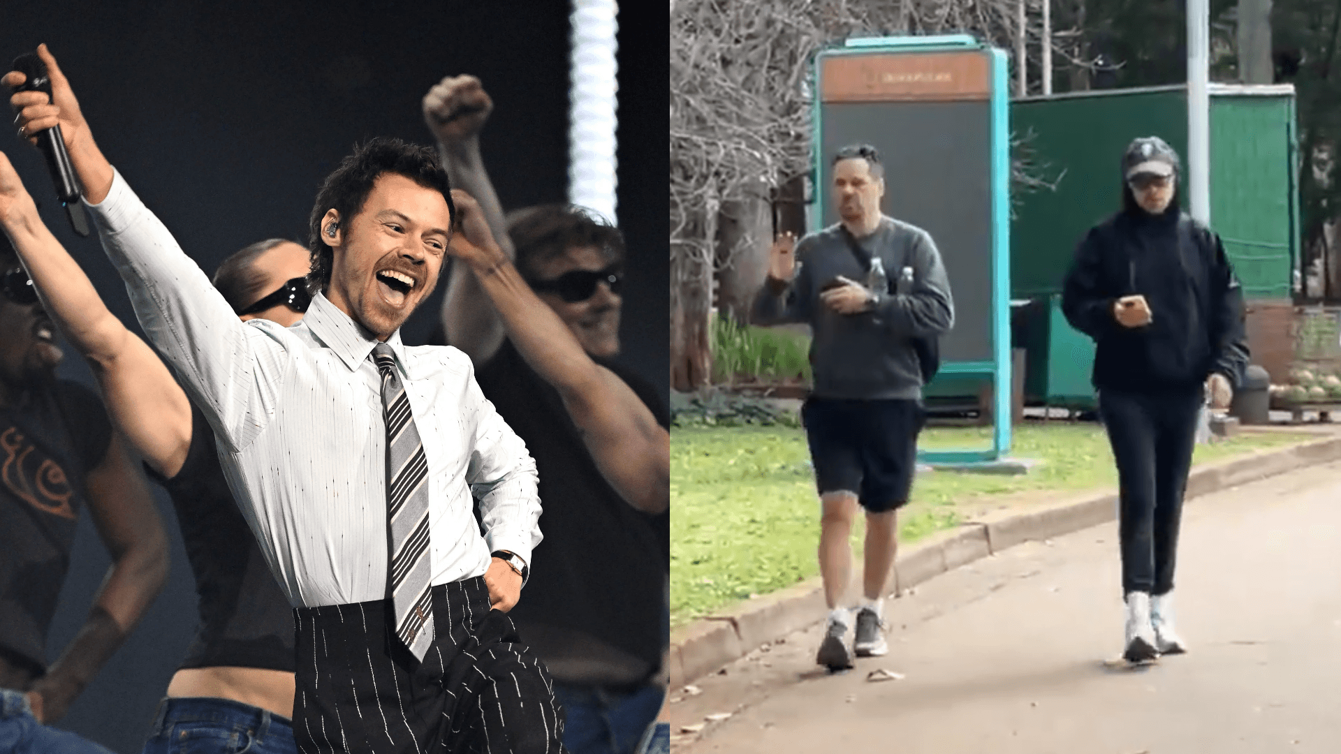 Harry Styles é flagrado em parque e supermercado de São Paulo