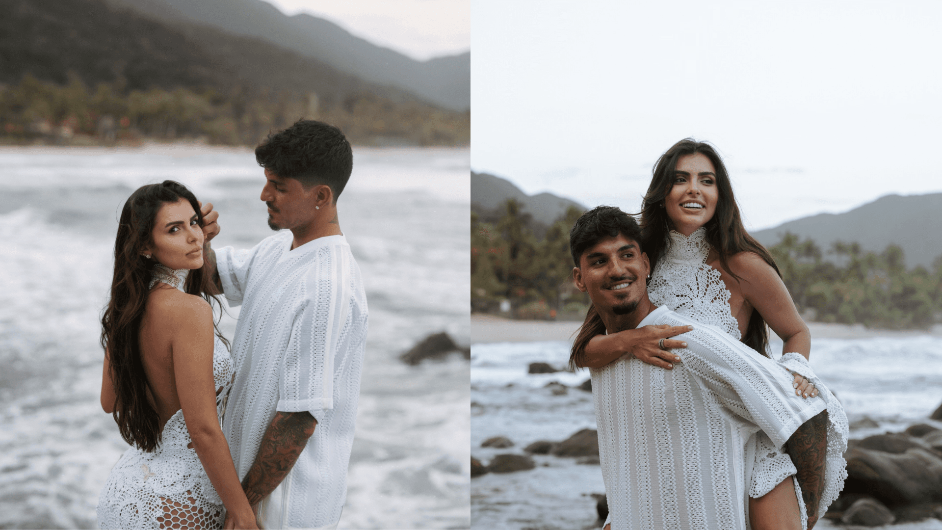 Vinte dias após o noivado, Gabriel Medina e Isabella Arantes se casam em São Sebastião: “Pra sempre começa hoje”