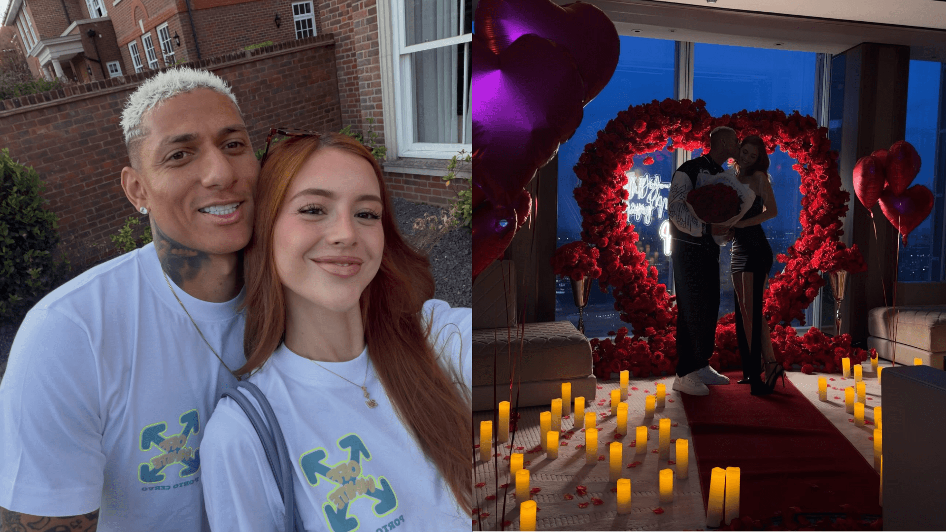 Amanda Araújo é pedida em casamento por Richarlison em Londres: “Eu disse sim”
