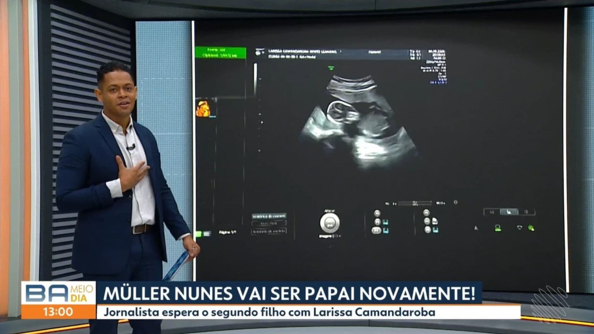 Ao vivo, apresentador emociona o público ao anunciar que vai ser pai novamente