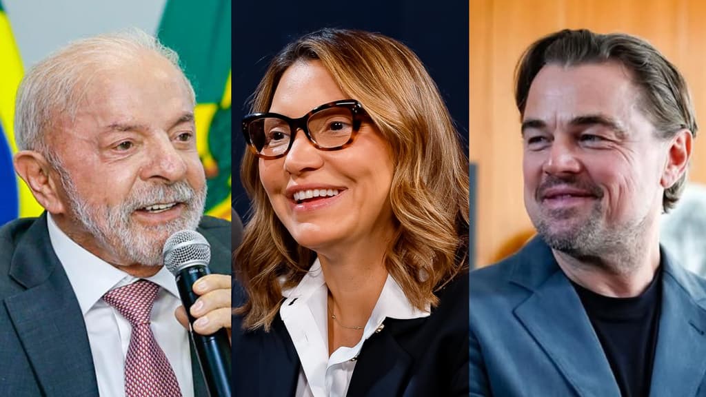 Lula e Janja recebem Leonardo DiCaprio no Planalto em encontro sobre meio ambiente