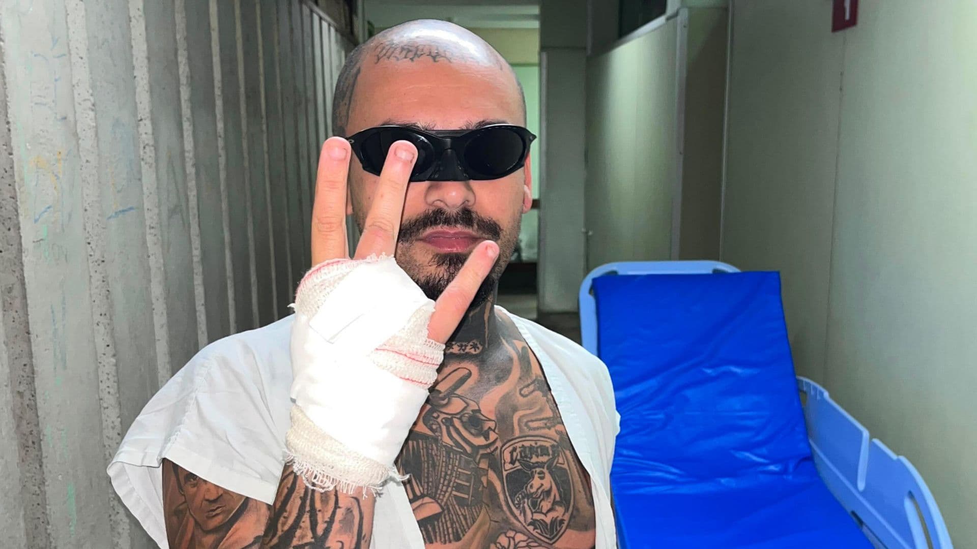 Streamer perde o dedo durante live ao pular grade do Rock in Rio