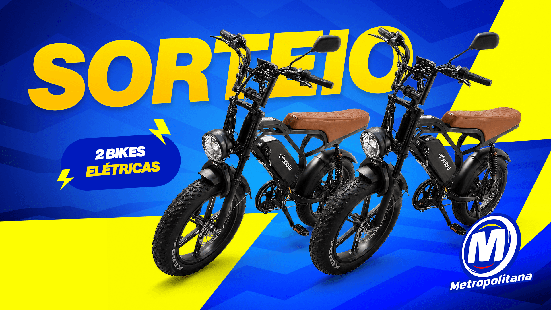 CHEGA DE FICAR PARADO NO TRÂNSITO! A Metropolitana vai te dar DUAS BIKES ELÉTRICAS 0KM! 🏍️