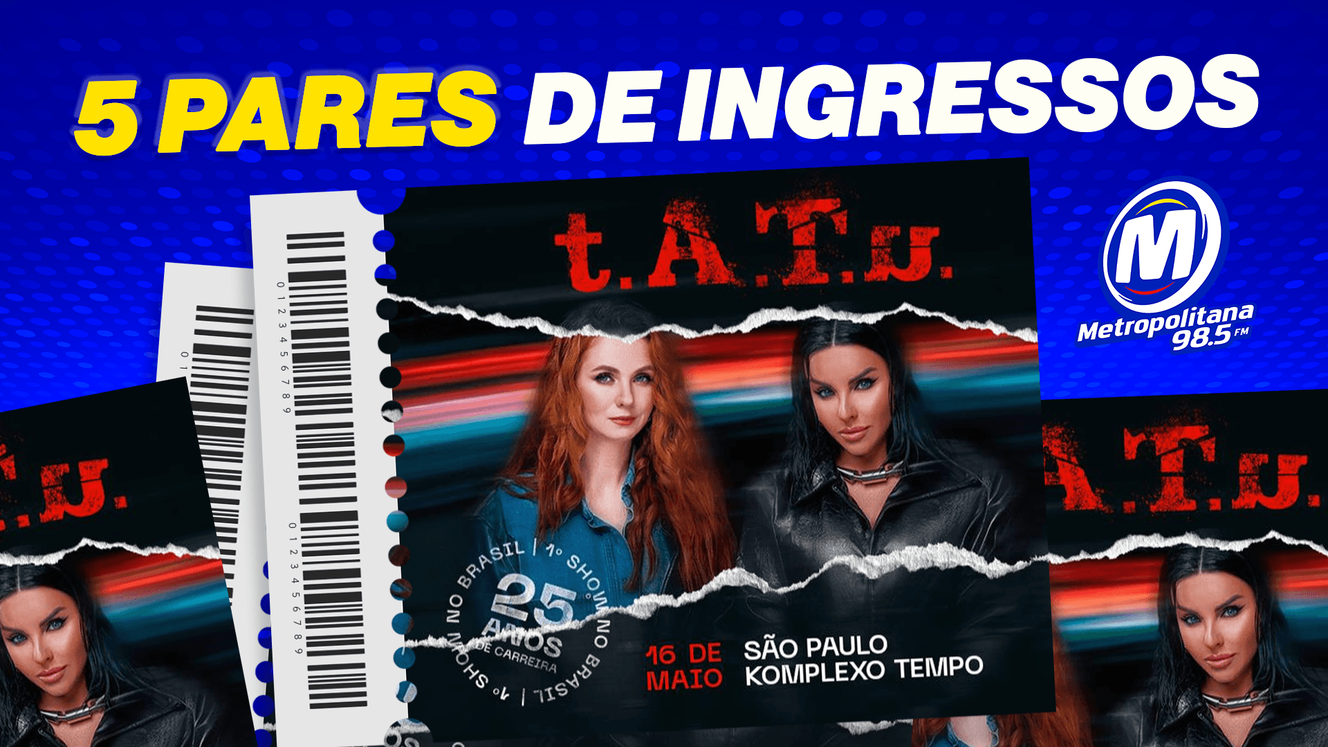 A METROPOLITANA VAI TE LEVAR PRA ASSISTIR UM FENOMENO DOS ANOS 2000 NA PISTA PREMIUM! 🎸😱