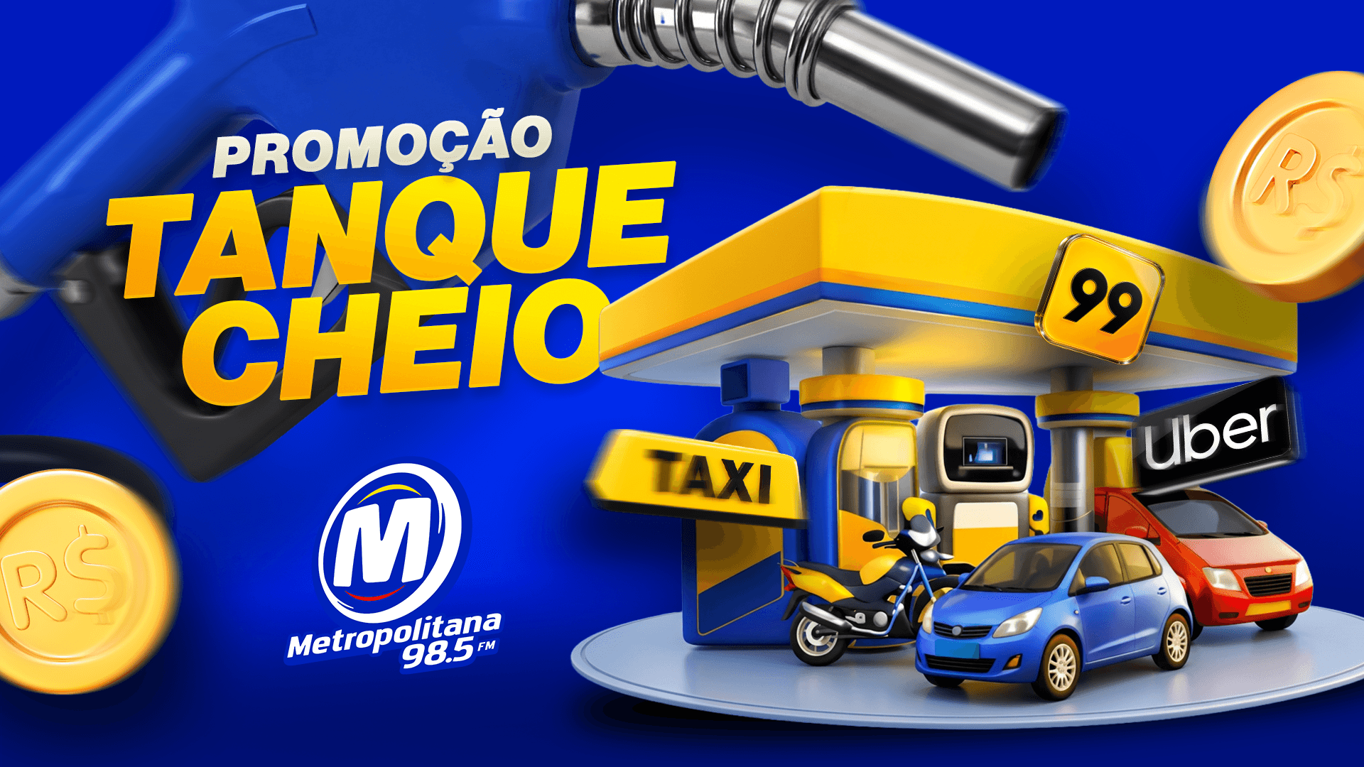 A Metropolitana vai encher o tanque do seu carro até a boca! 🚙