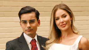 Dudu Camargo e Saory lado a lado